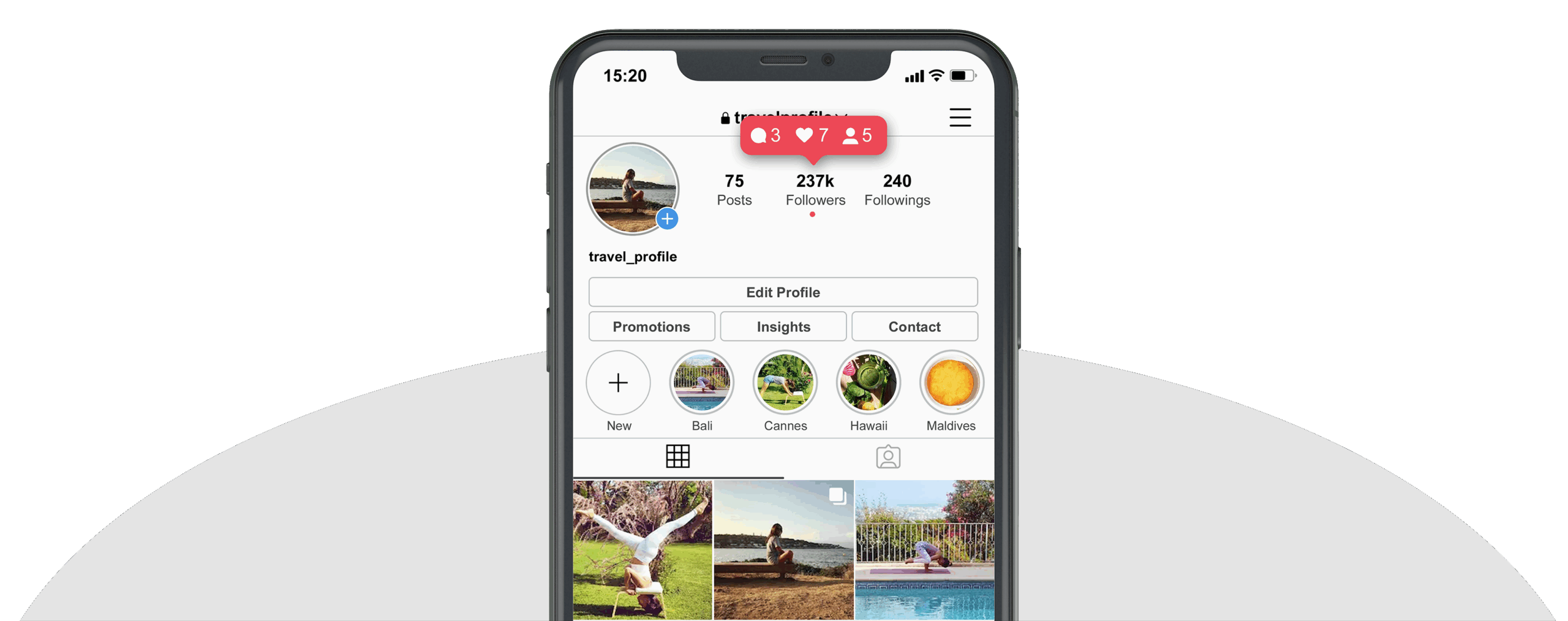 Illustration de l'achat d'abonnés Instagram en ligne pour une croissance numérique.
